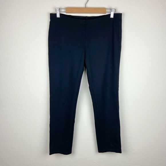 Eileen Fisher Slim Stretch Yoga Pant - Black - Picture 1 of 7